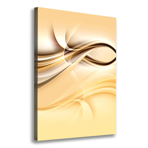 Verticaal canvasschilderij Abstracte golf