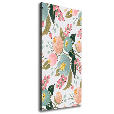 Foto obraz na płótnie pionowy Wiosenne kwiaty