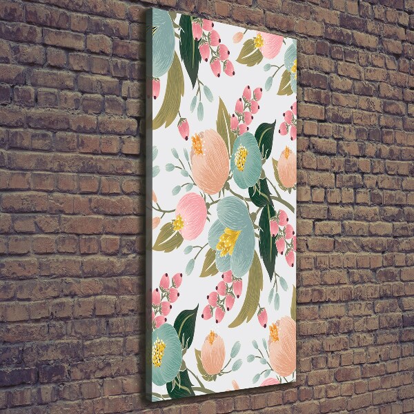 Foto obraz na płótnie pionowy Wiosenne kwiaty