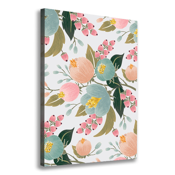 Foto obraz na płótnie pionowy Wiosenne kwiaty