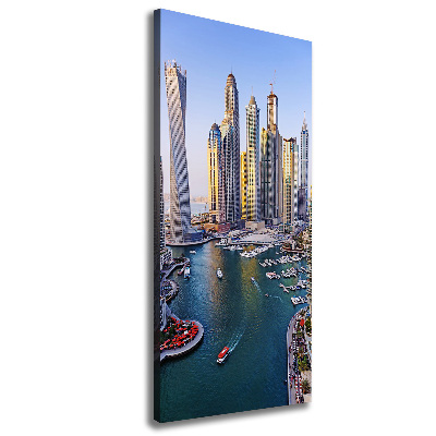 Verticaal schilderij op canvas Dubai Creek