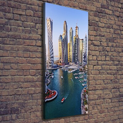 Verticaal schilderij op canvas Dubai Creek