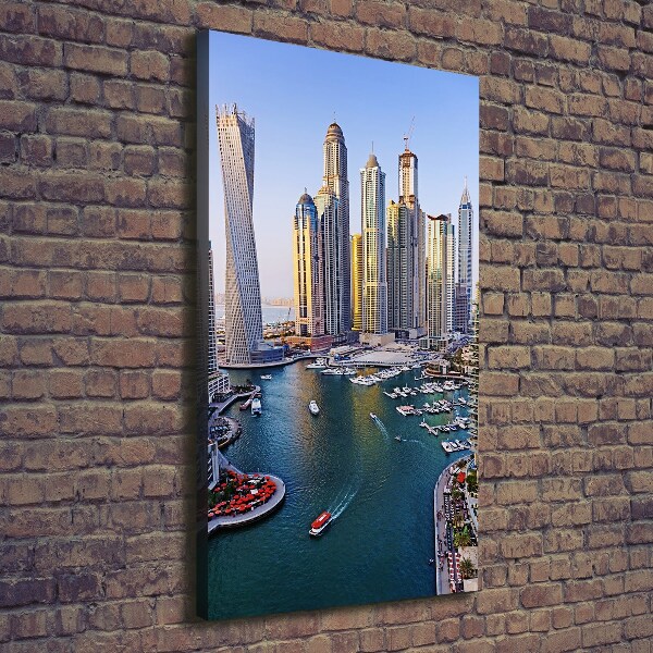 Verticaal schilderij op canvas Dubai Creek