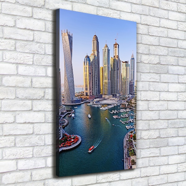 Verticaal schilderij op canvas Dubai Creek