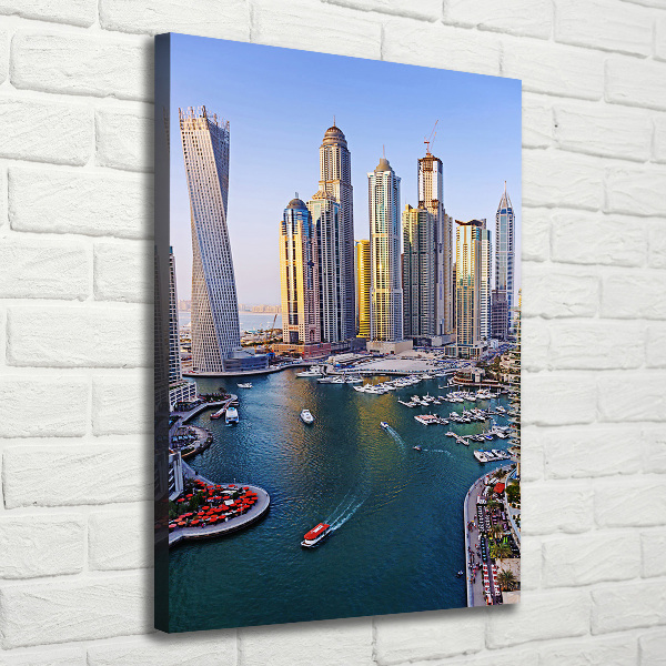 Verticaal schilderij op canvas Dubai Creek