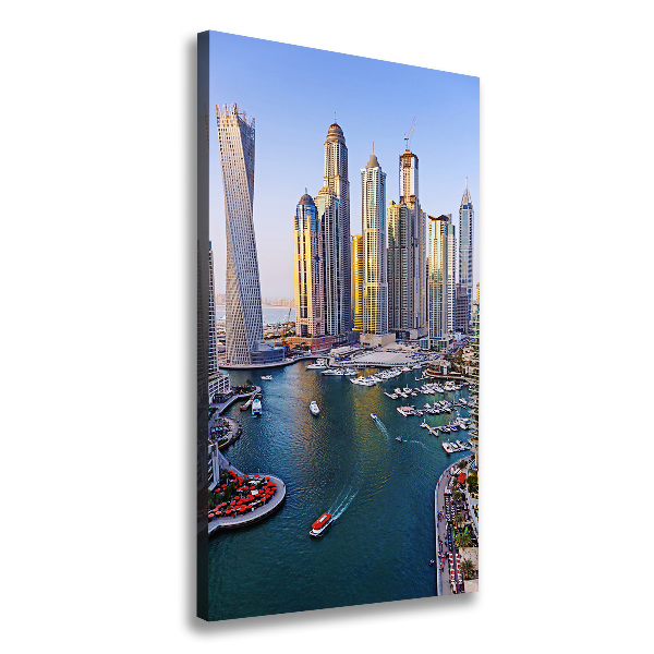 Verticaal schilderij op canvas Dubai Creek