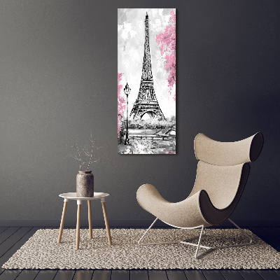 Verticale foto op canvas Eiffeltoren Parijs