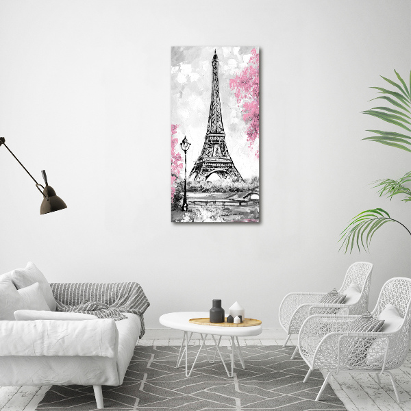 Verticale foto op canvas Eiffeltoren Parijs