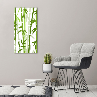 Verticaal schilderij op canvas Bamboe