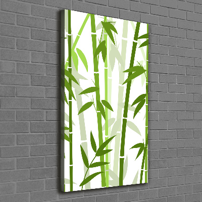 Verticaal schilderij op canvas Bamboe