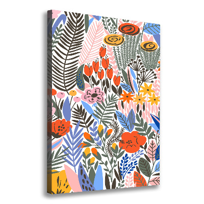 Foto obraz na płótnie pionowy Tropikalne kwiaty