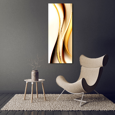 Verticaal schilderij op canvas Abstracte golf