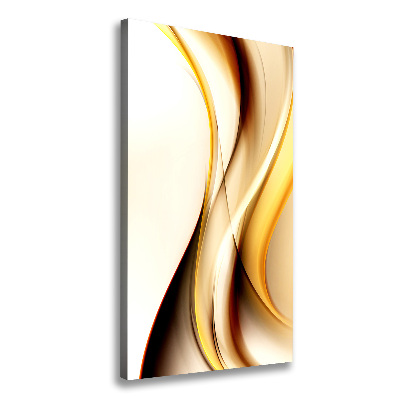 Verticaal schilderij op canvas Abstracte golf