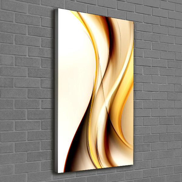 Verticaal schilderij op canvas Abstracte golf