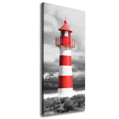 Verticaal canvasschilderij Vuurtoren