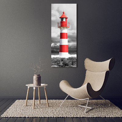 Verticaal canvasschilderij Vuurtoren