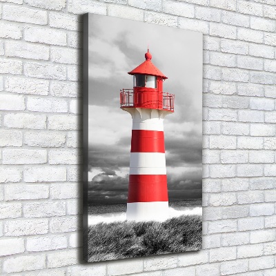 Verticaal canvasschilderij Vuurtoren