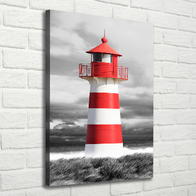 Verticaal canvasschilderij Vuurtoren
