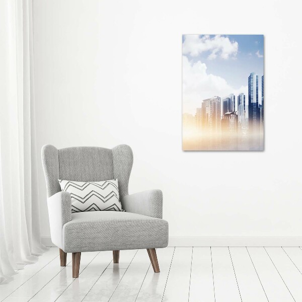 Verticale foto op canvas Wolkenkrabbers