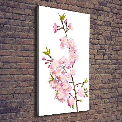 Verticale canvasfoto Kersenbloesems
