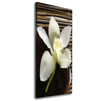 Verticaal canvasschilderij Orchidee