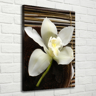 Verticaal canvasschilderij Orchidee