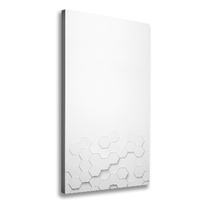 Verticaal canvasschilderij Achtergrond met zeshoeken