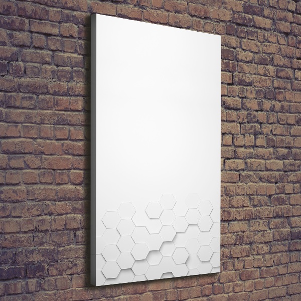 Verticaal canvasschilderij Achtergrond met zeshoeken