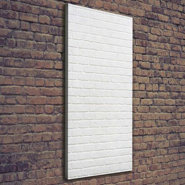 Verticaal canvasschilderij Bakstenen muur
