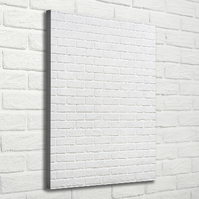 Verticaal canvasschilderij Bakstenen muur