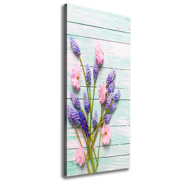 Verticale canvasfoto Druifhyacint