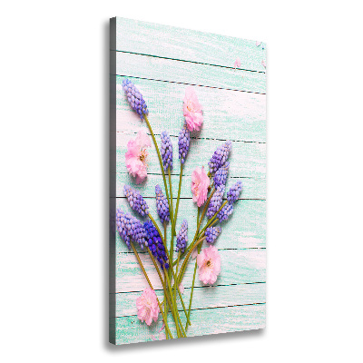 Verticale canvasfoto Druifhyacint