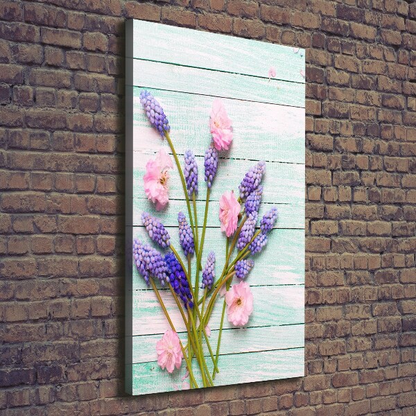 Verticale canvasfoto Druifhyacint