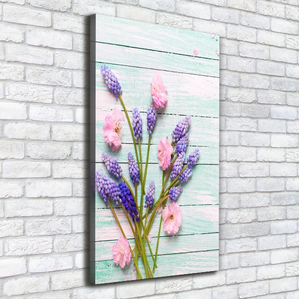 Verticale canvasfoto Druifhyacint