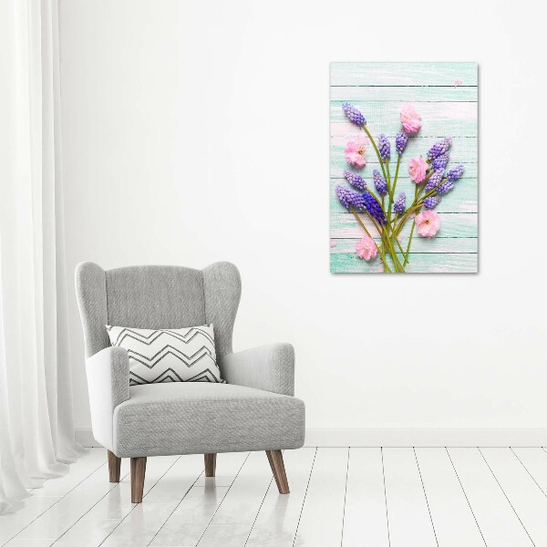 Verticale canvasfoto Druifhyacint