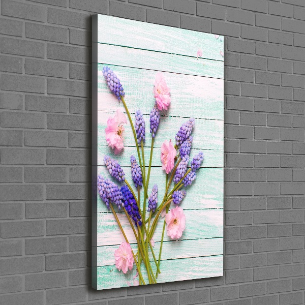 Verticale canvasfoto Druifhyacint