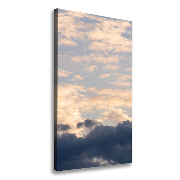 Verticale foto op canvas Wolken aan de hemel