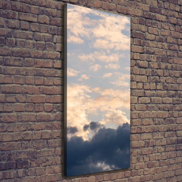 Verticale foto op canvas Wolken aan de hemel