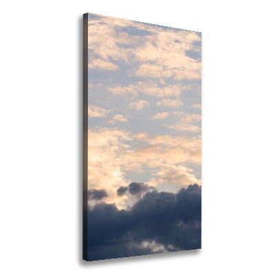 Verticale foto op canvas Wolken aan de hemel