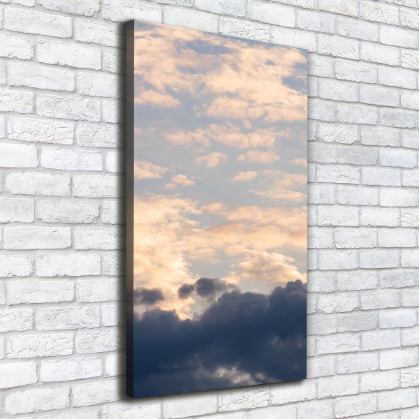 Verticale foto op canvas Wolken aan de hemel