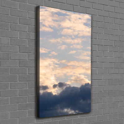 Verticale foto op canvas Wolken aan de hemel