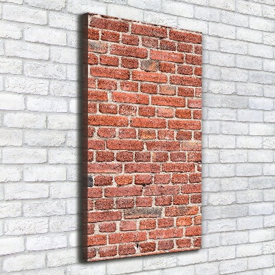 Verticale canvasfoto Bakstenen muur