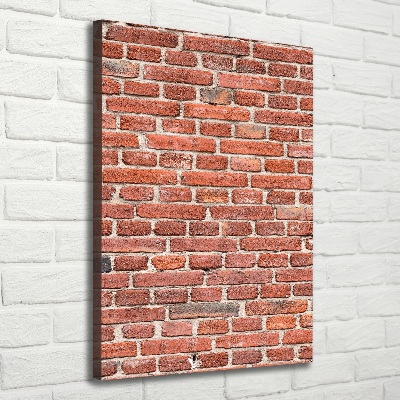 Verticale canvasfoto Bakstenen muur