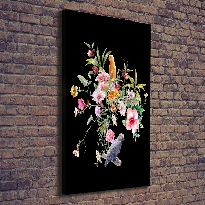 Verticale canvasfoto Hawaiiaans patroon