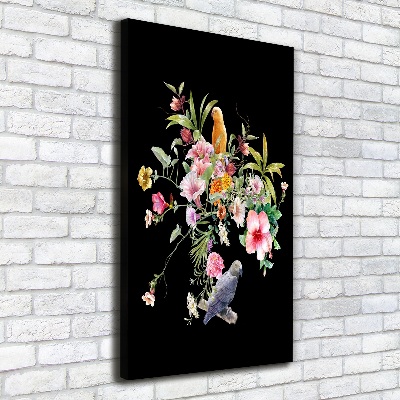 Verticale canvasfoto Hawaiiaans patroon