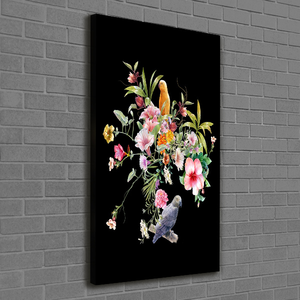 Verticale canvasfoto Hawaiiaans patroon