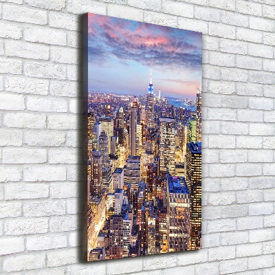 Verticale foto op canvas New York