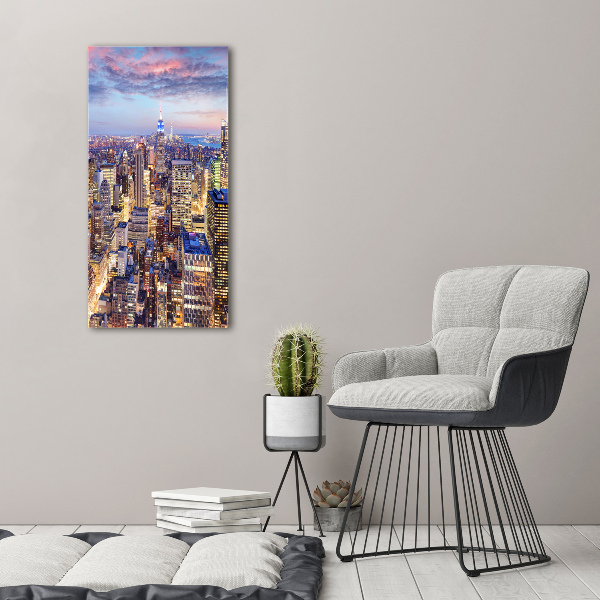 Verticale foto op canvas New York