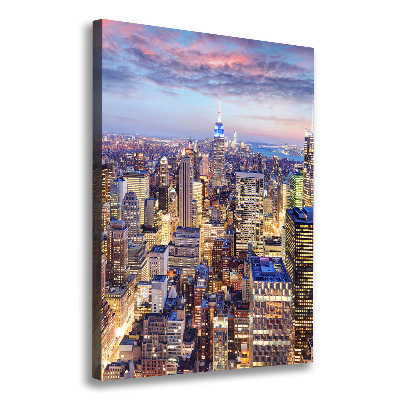 Verticale foto op canvas New York