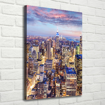 Verticale foto op canvas New York